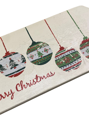 Christmas Tree and Ornaments Double-Sided Sign