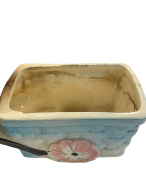 Small 1950's Bear and Cart Planter