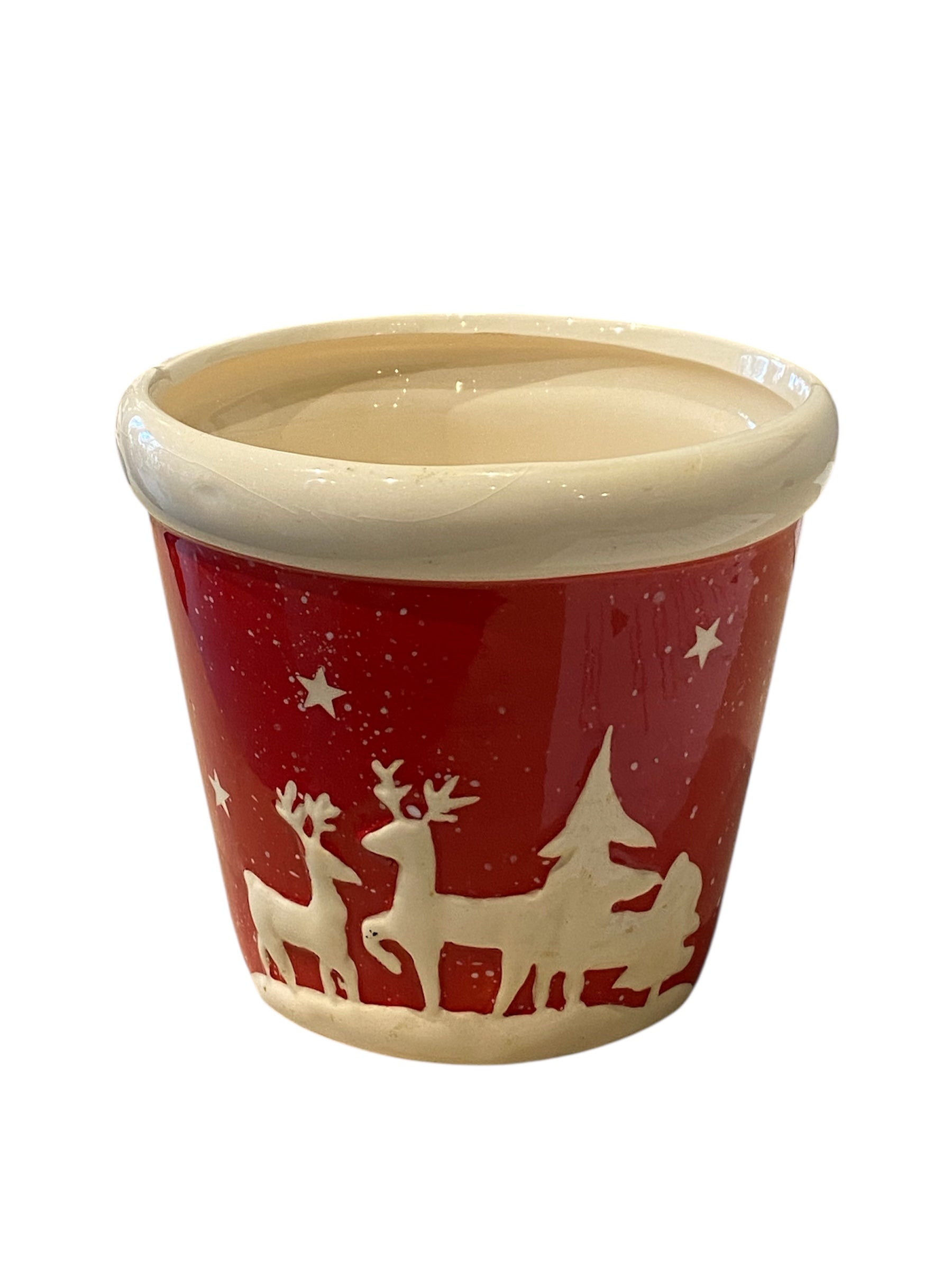 Christmas Reindeer Flower Pot
