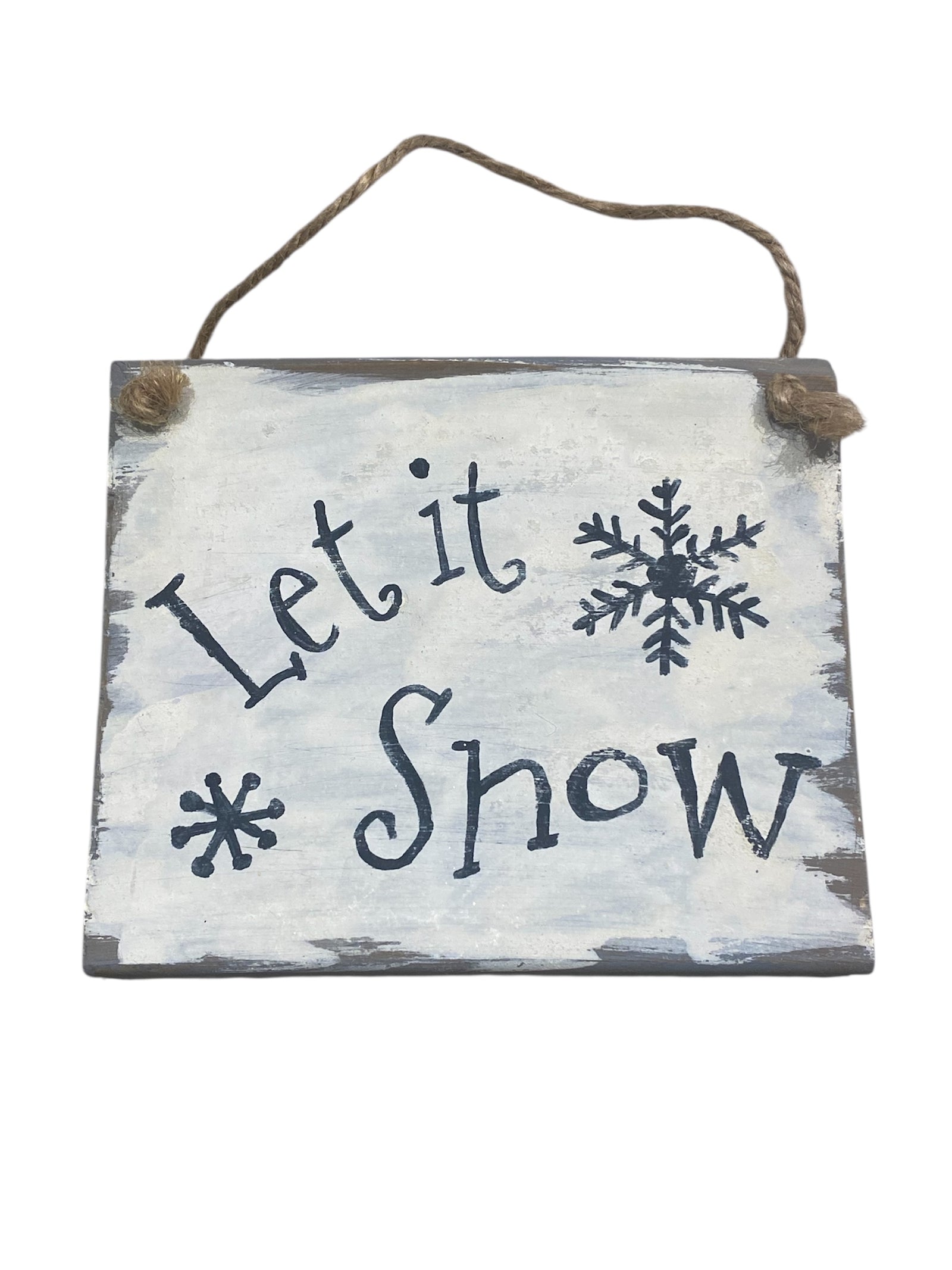 Let It Snow Hanging Sign
