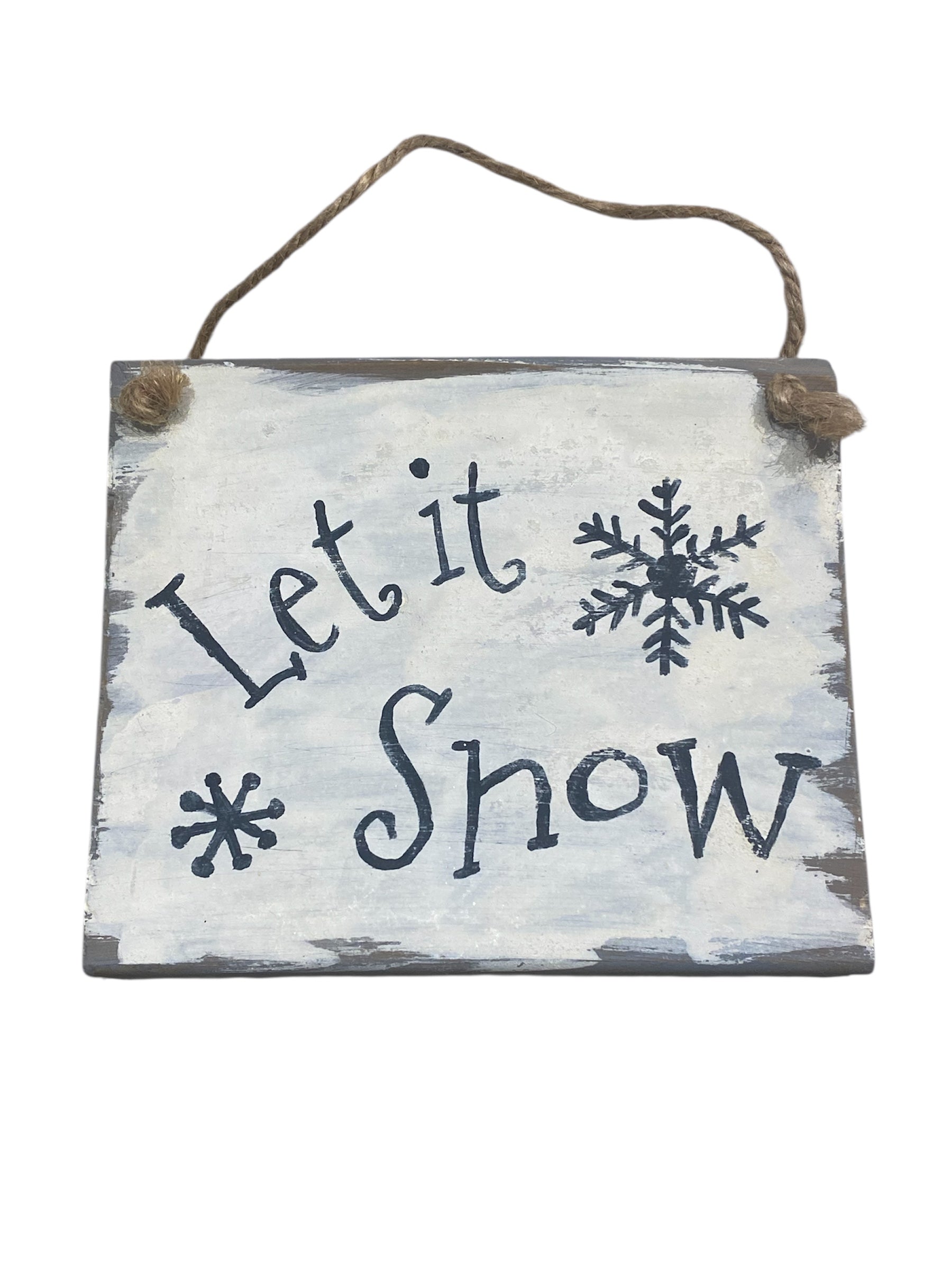 Let It Snow Hanging Sign