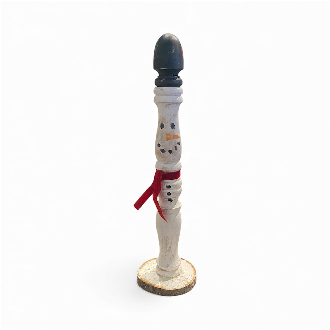 Vintage Spindle Snowman