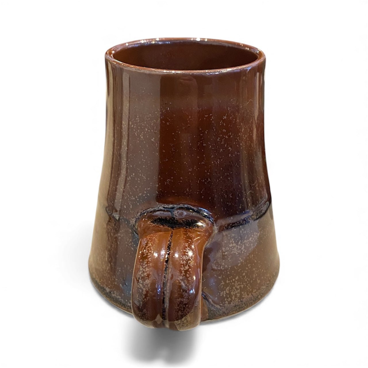 Handmade Tall Dark Brown Mug