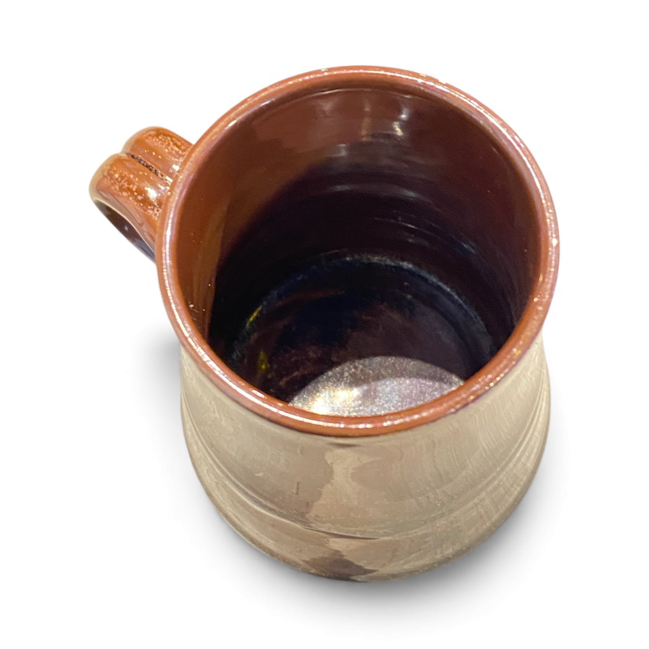 Handmade Tall Dark Brown Mug