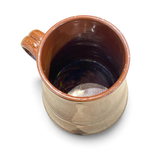 Handmade Tall Dark Brown Mug