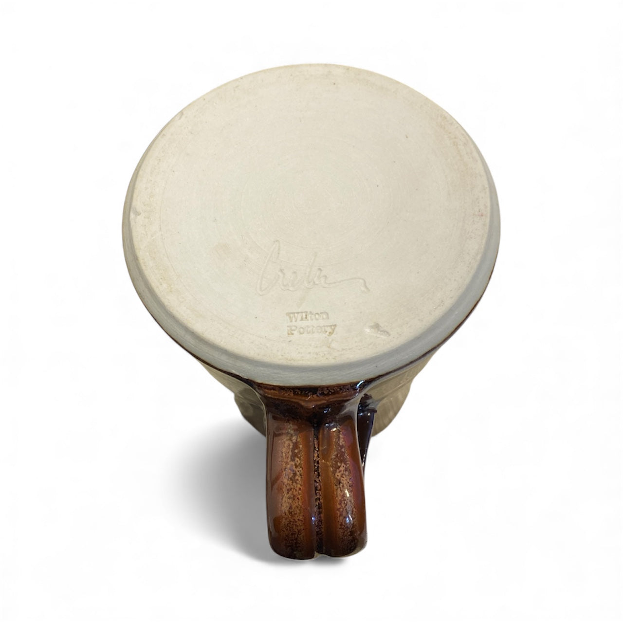 Handmade Tall Dark Brown Mug