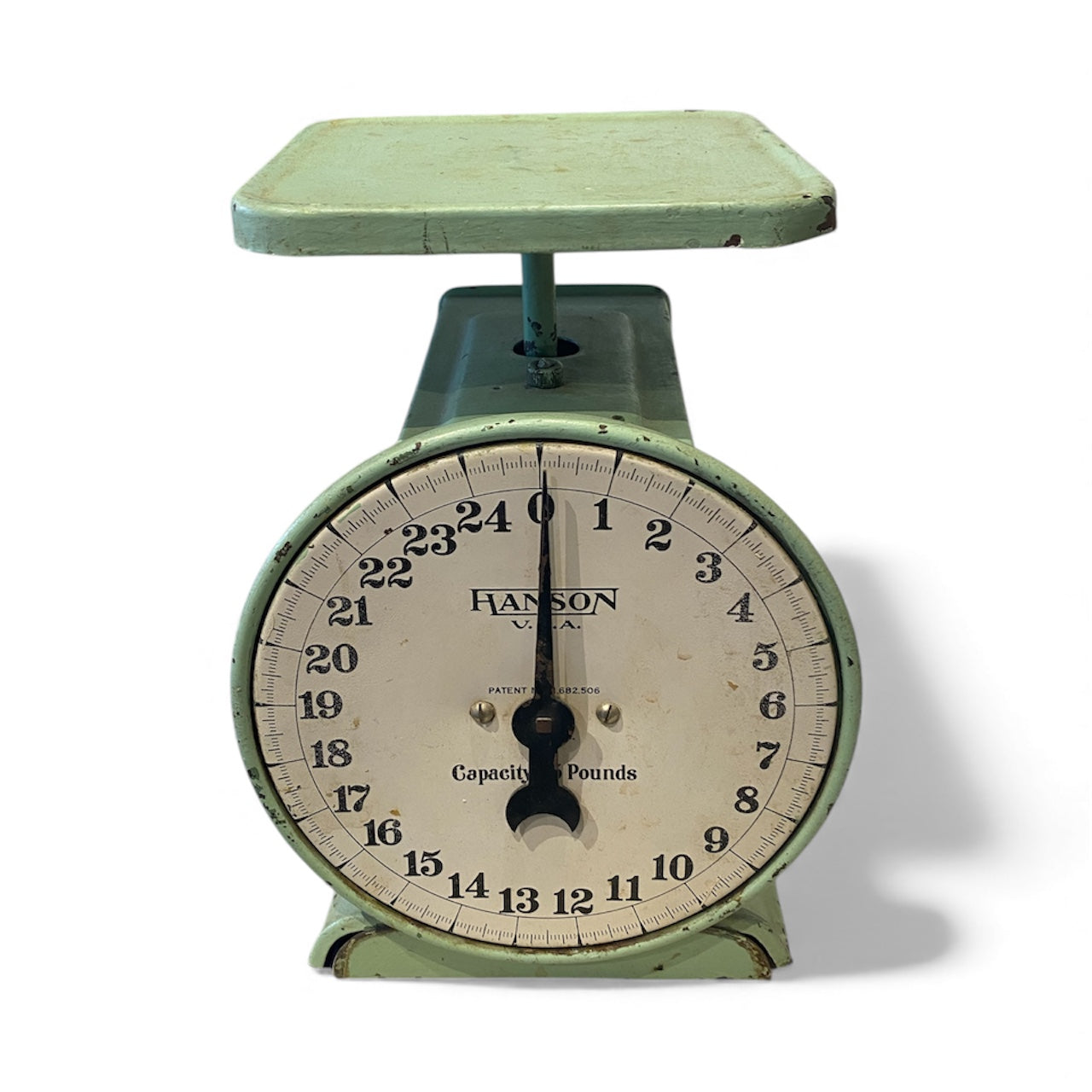 1939 Hanson Jadeite Coloured 25lb Scale