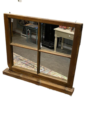 Old Rustic Farmhouse Mirror with Ledge