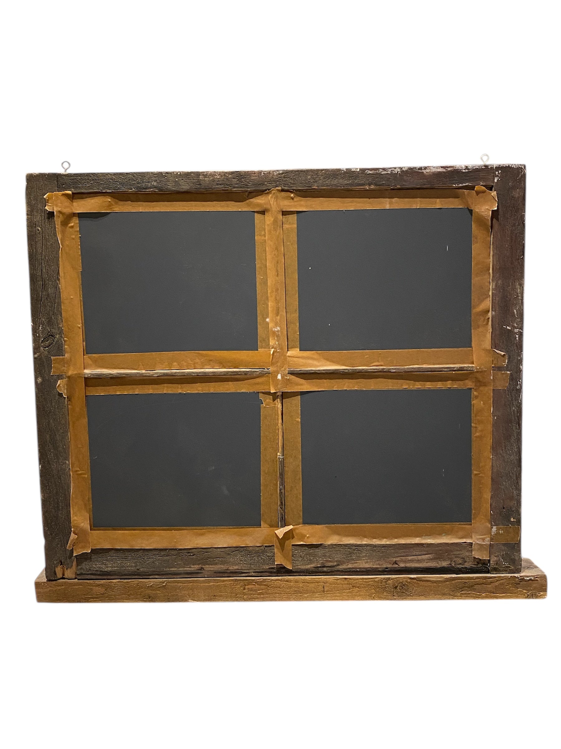 Old Rustic Farmhouse Mirror with Ledge