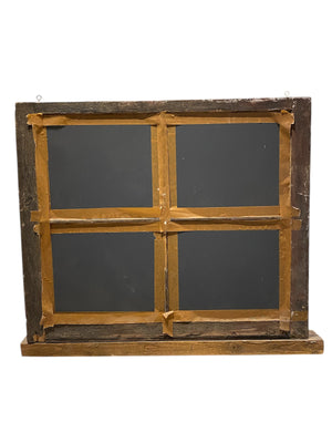 Old Rustic Farmhouse Mirror with Ledge