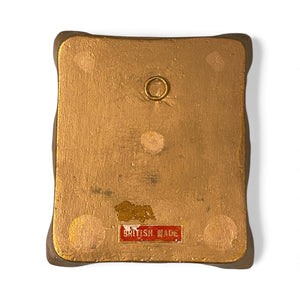 Baroque Style Print in a Vintage Chalkware Frame