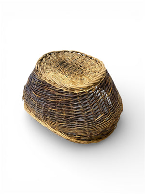 Large Vintage Oval Willow Basket