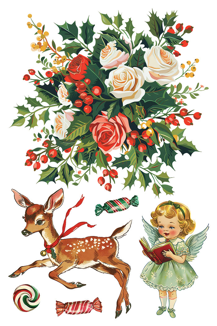 Kitschy Christmas IOD Decor Transfer *NEW*