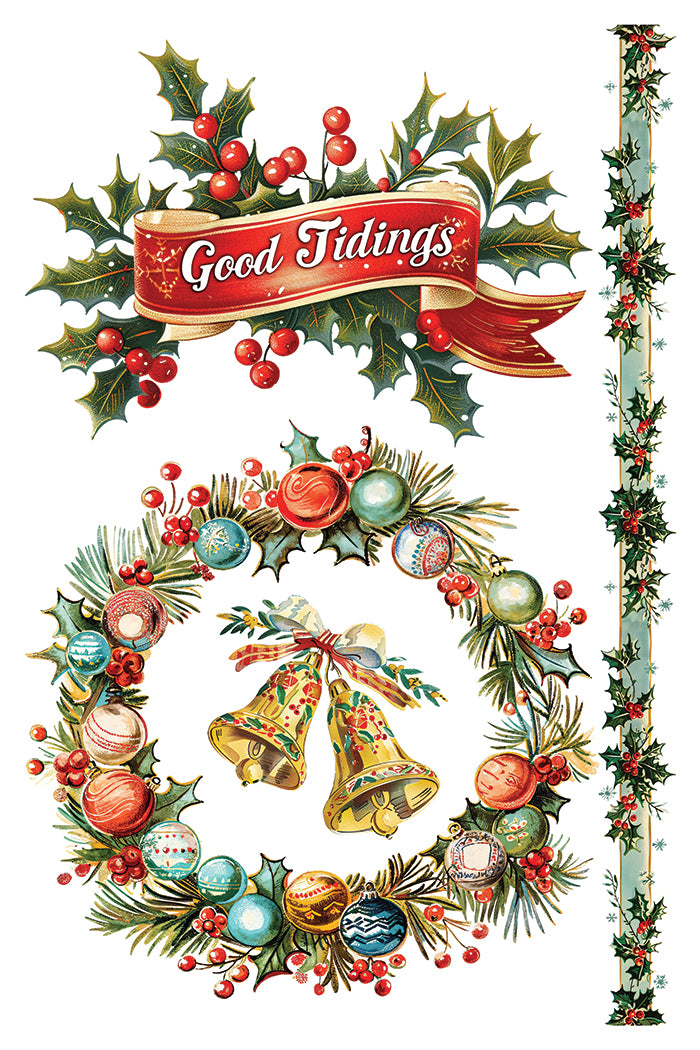 Kitschy Christmas IOD Decor Transfer *NEW*