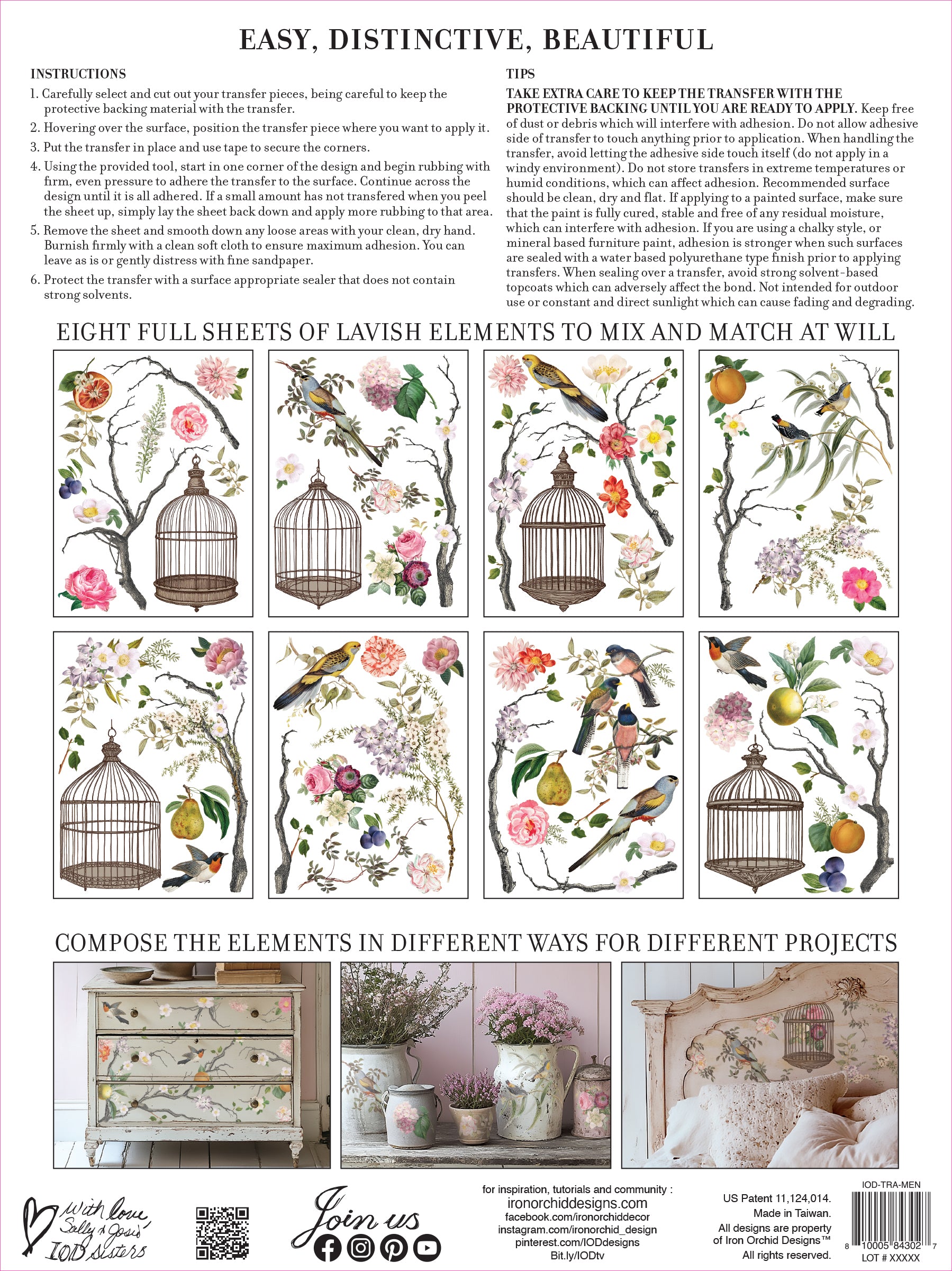 Menagerie IOD Decor Transfer *NEW*