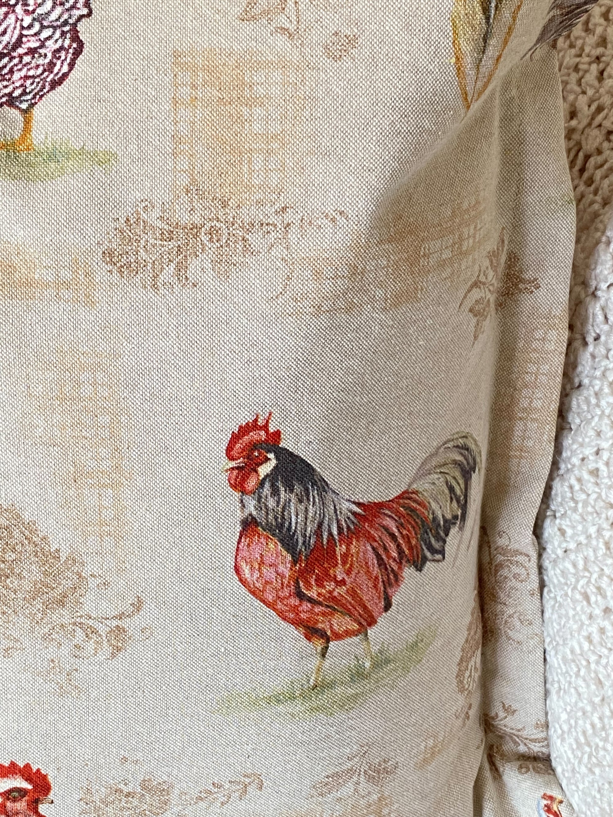 Roosters and Hens Pillow Cover