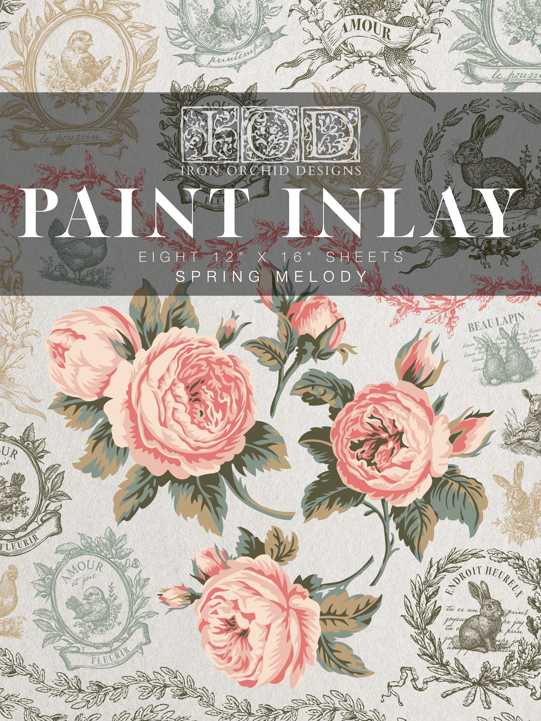 Spring Melody IOD Paint Inlay *NEW*