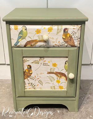 Country Manor Songbirds Storage Cabinet