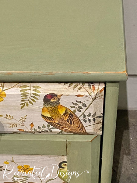 Country Manor Songbirds Storage Cabinet