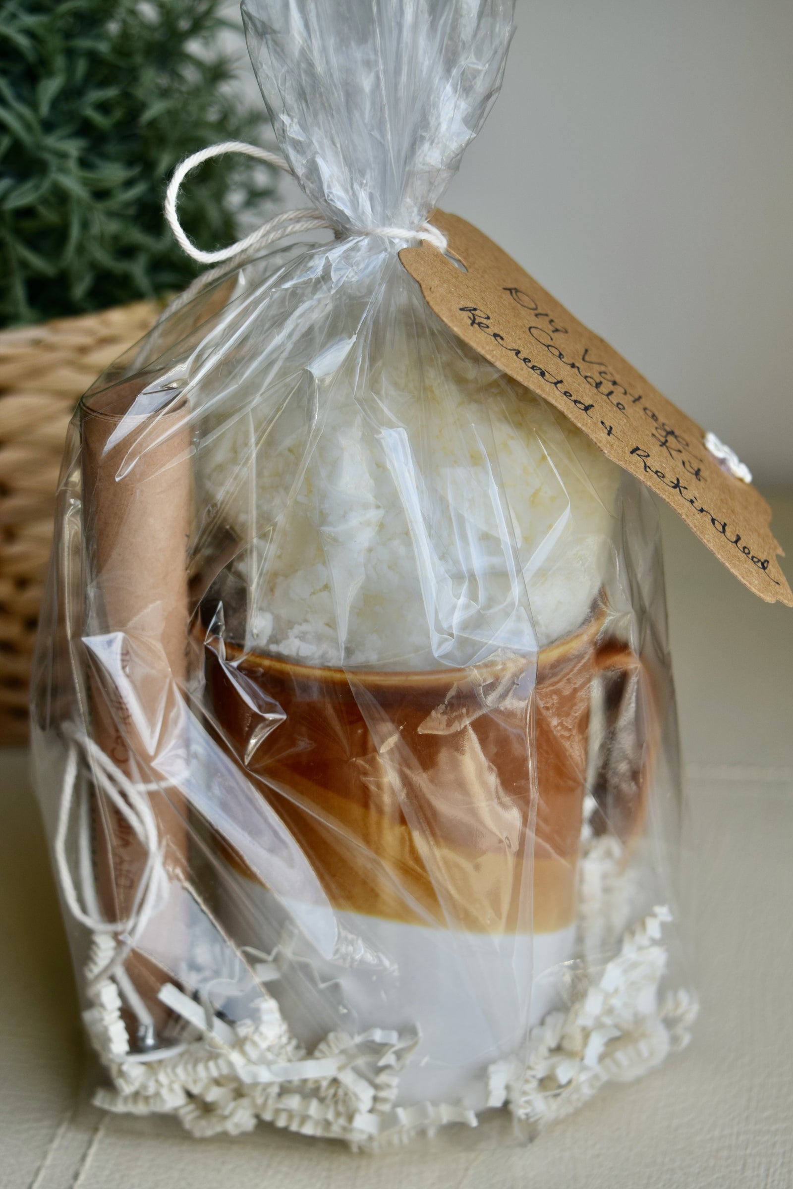 DIY Vintage Candle Kit - Retro Wave Stoneware Mug