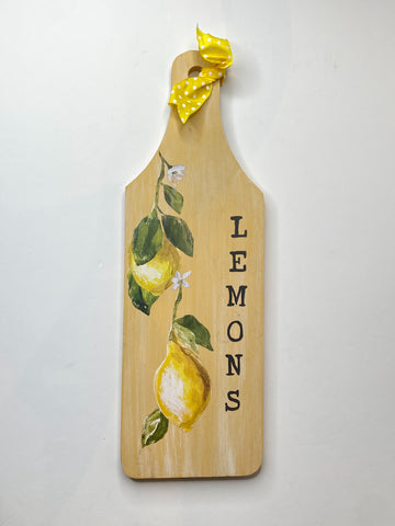 Lemon Cutting Board Sign