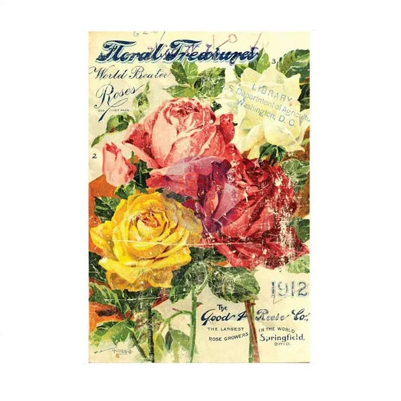Floral Treasure IOD Decor Transfer