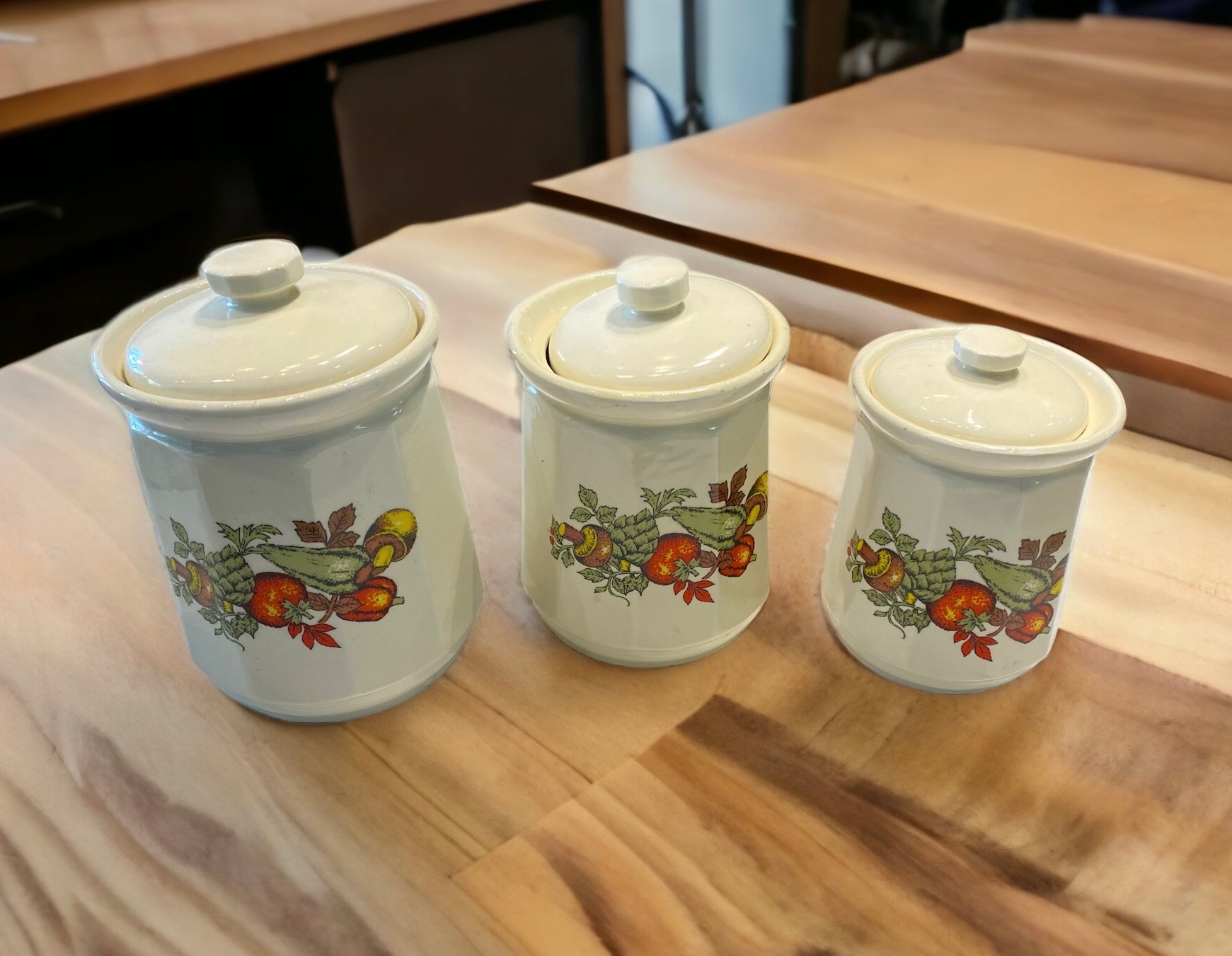 Mushroom and Vegetable Canister Set