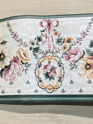 Green and Pink Wallpaper Border