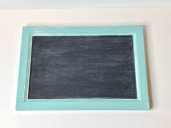Turquoise Blue Chalkboard
