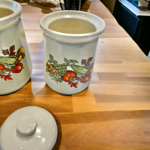 Mushroom and Vegetable Canister Set