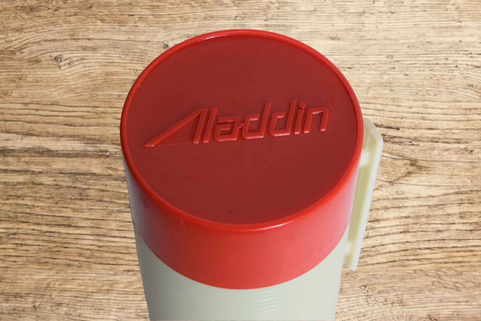 Aladdin Red and Cream Thermos