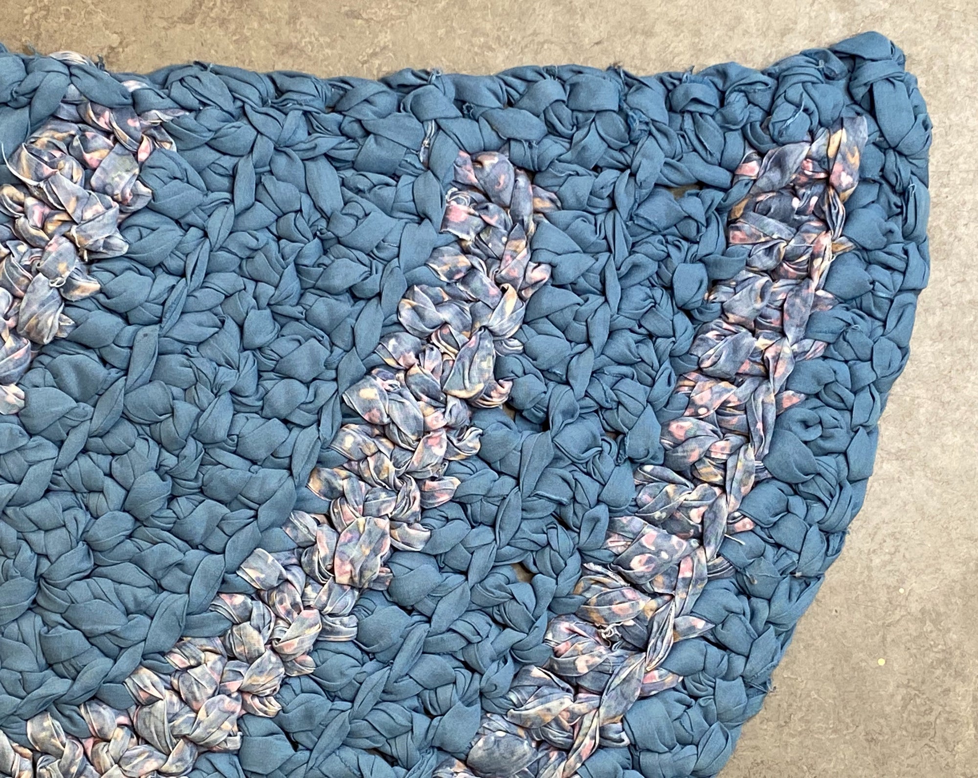 Half-Circle Rag Rug