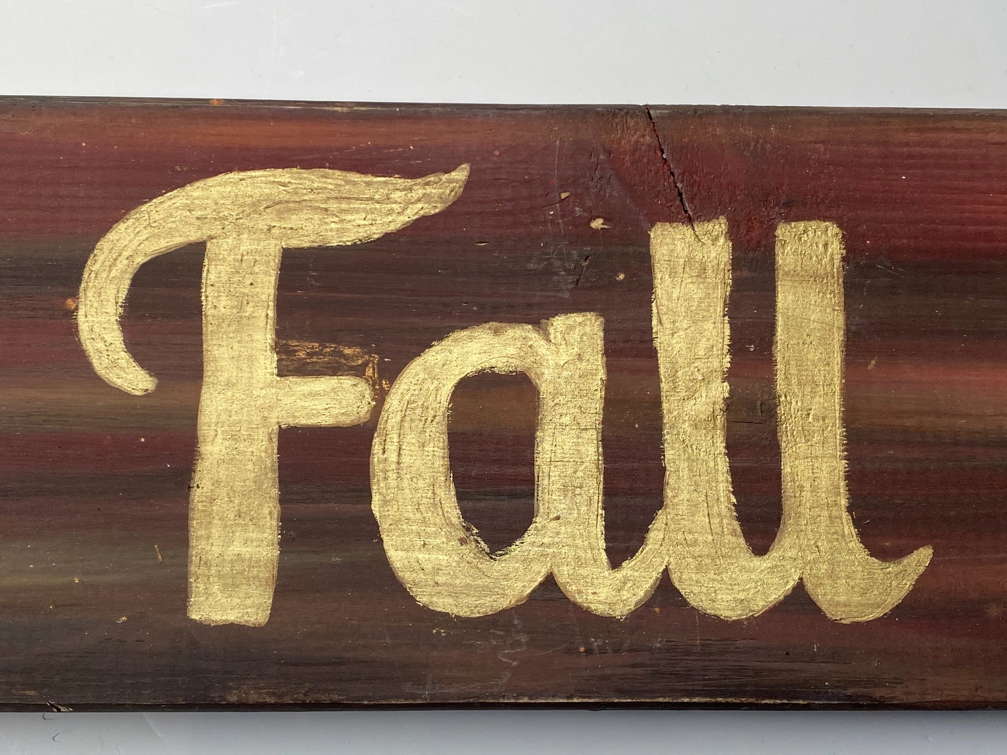 Metallic FALL Sign