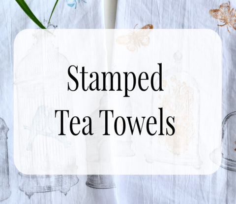 Stamped Tea Towels Workshop (In-Person)