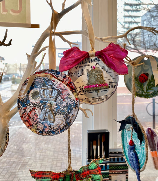 Holiday Tin Ornaments Workshop (In-Person)