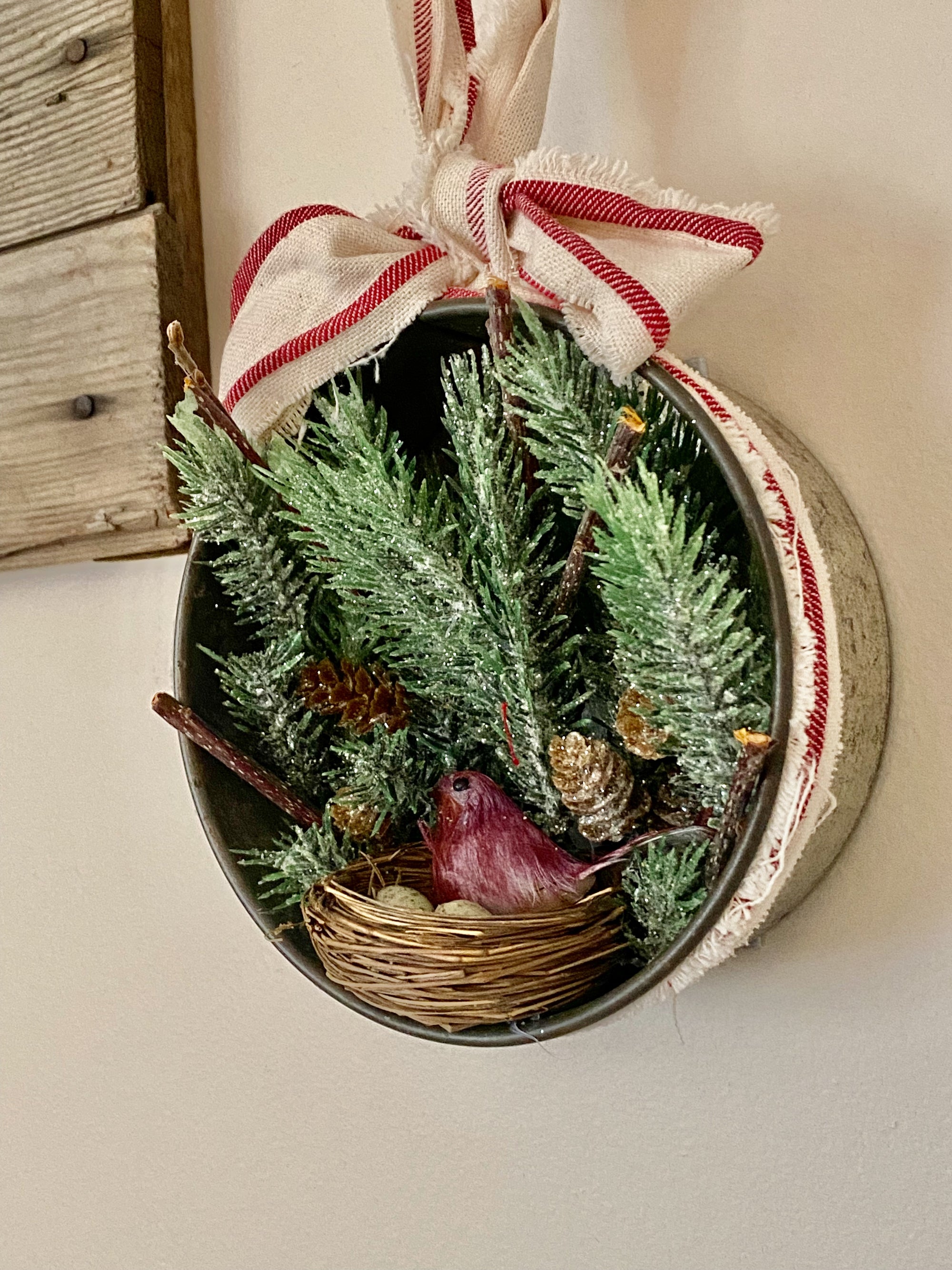 Recreated for Christmas: The Vintage Tin Wreath (In-Person)