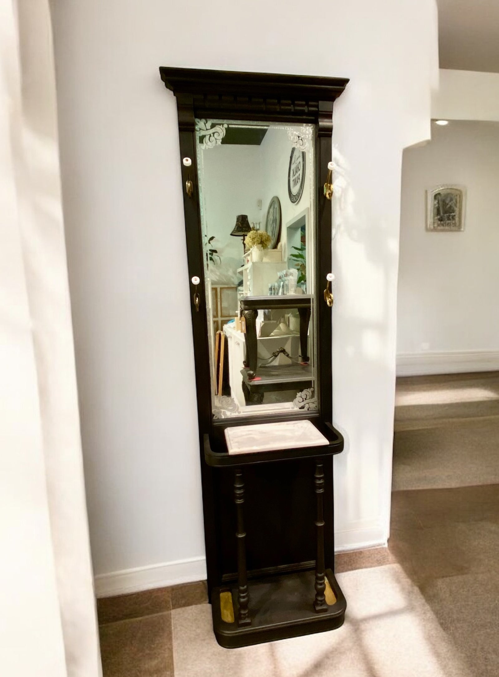 A Classic Welcome Vintage Hall Tree