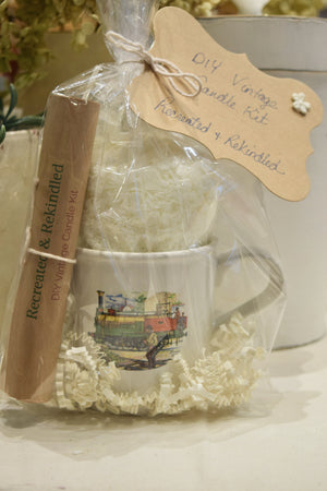 DIY Vintage Candle Kit - Classic Train Teacup