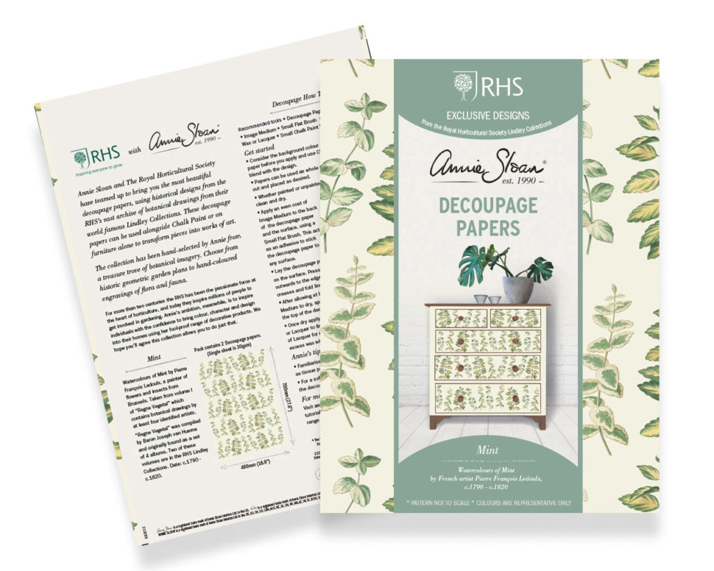 Mint Decoupage Paper