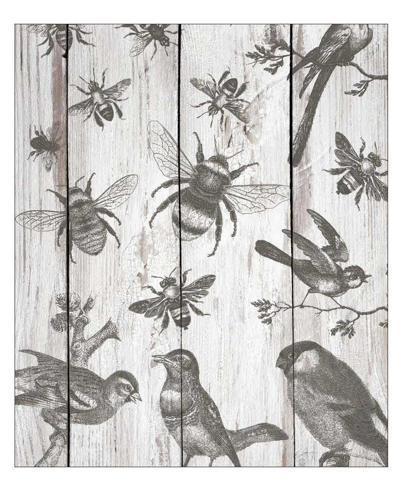 Birds & Bees IOD Stamp