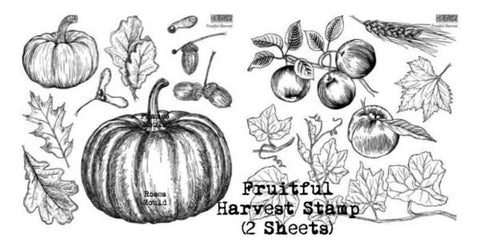 Fruitful Harvest IOD Stamp (12″x12″) 2 sheet set-with masks
