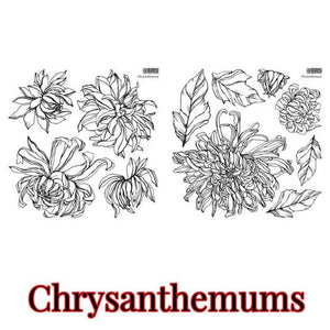 Chrysanthemums IOD Stamp