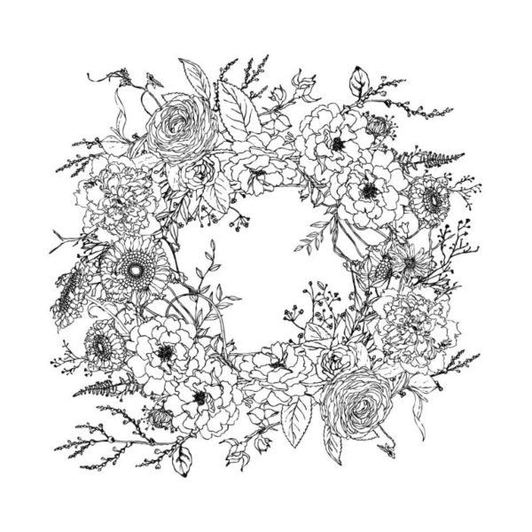 Winter's Song Wreath IOD Transfer™