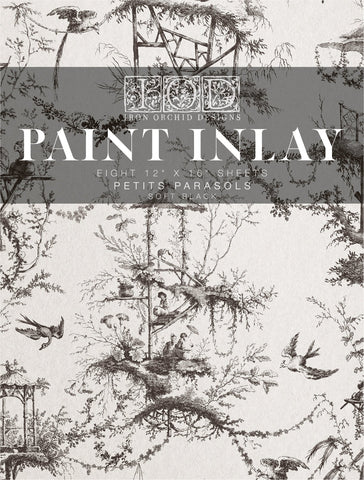 PETIT PARASOLS IOD Paint Inlay