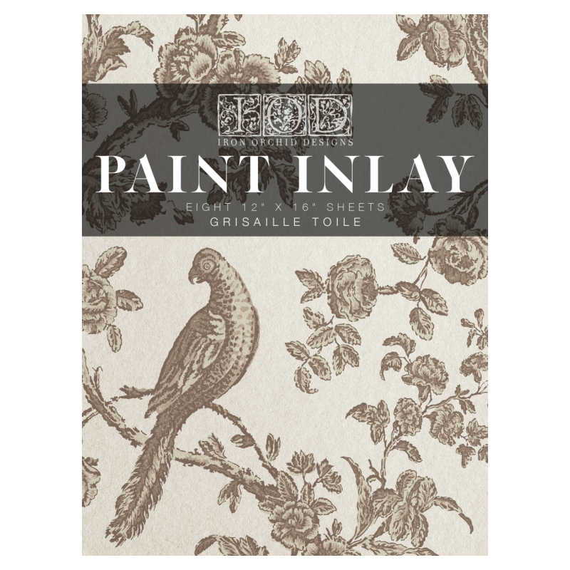 Grisaille Toile IOD Paint Inlay