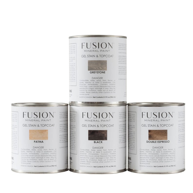 Fusion Gel Stain and Topcoat - 4 colours