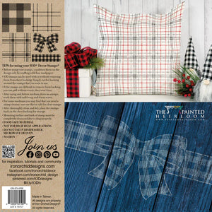 Pretty in Plaid IOD Stamp